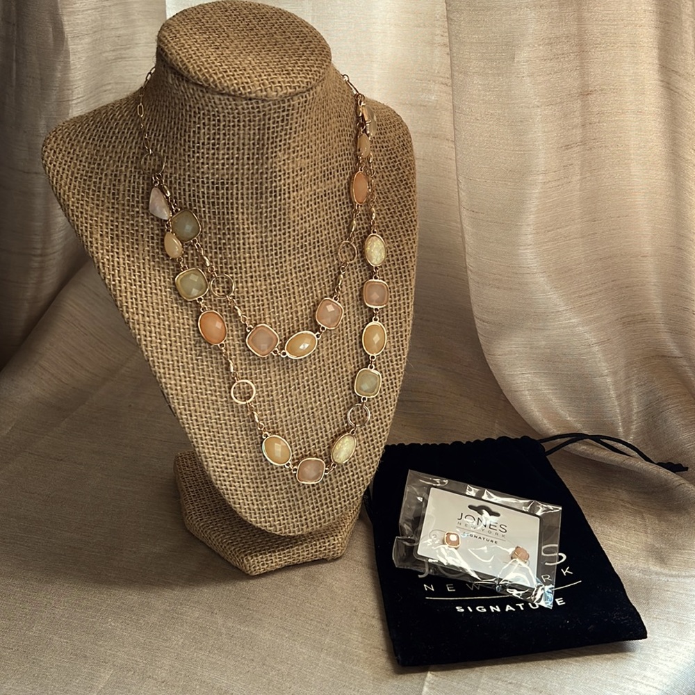 New Jones, New York signature, necklace earrings set